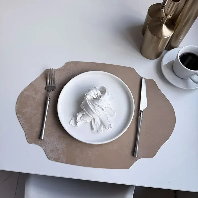 Placemats - Double-sided PU Leather Oval
