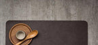 Placemats - Heat Insulated Brown Leather