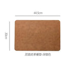 Placemats - Heat Insulated Brown Leather