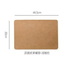 Placemats - Heat Insulated Brown Leather