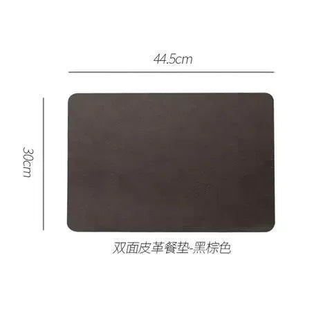 Placemats - Heat Insulated Brown Leather