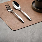 Placemats - Heat Insulated Brown Leather
