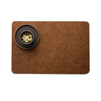 Placemats - Heat Insulated Brown Leather