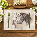 Placemats - Horse Art Cotton 12x18-inch