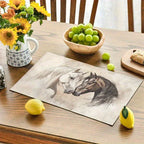 Placemats - Horse Art Cotton 12x18-inch