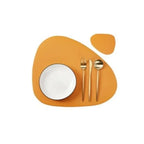 Placemats - Oil-Proof PU Leather Cream Set