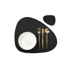 Placemats - Oil-Proof PU Leather Cream Set