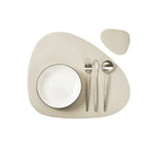 Placemats - Oil-Proof PU Leather Cream Set