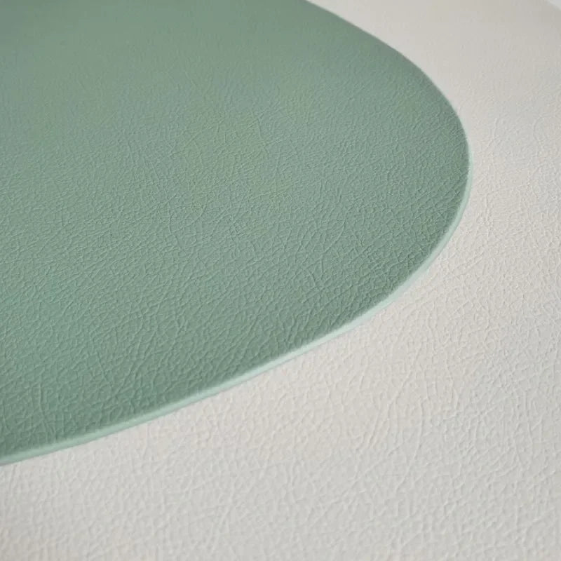 Placemats - Oil-Proof PU Leather Cream Set