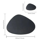 Placemats - Oil-Proof PU Leather Cream Set