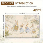 Placemats - Washable Multi-Color Set