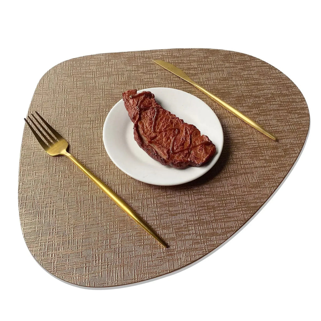 Placemats - Waterproof Metal PVC Non Slip
