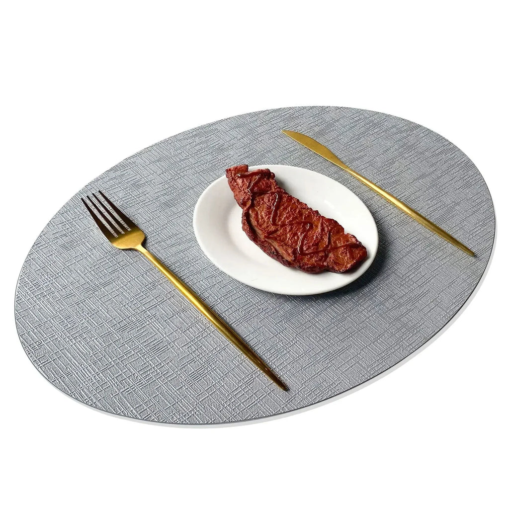 Placemats - Waterproof Metal PVC Non Slip