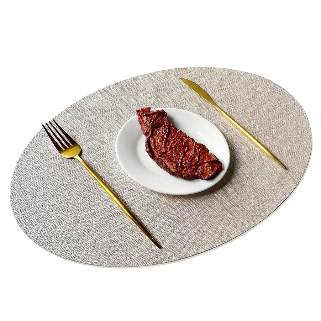 Placemats - Waterproof Metal PVC Non Slip