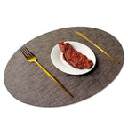 Placemats - Waterproof Metal PVC Non Slip