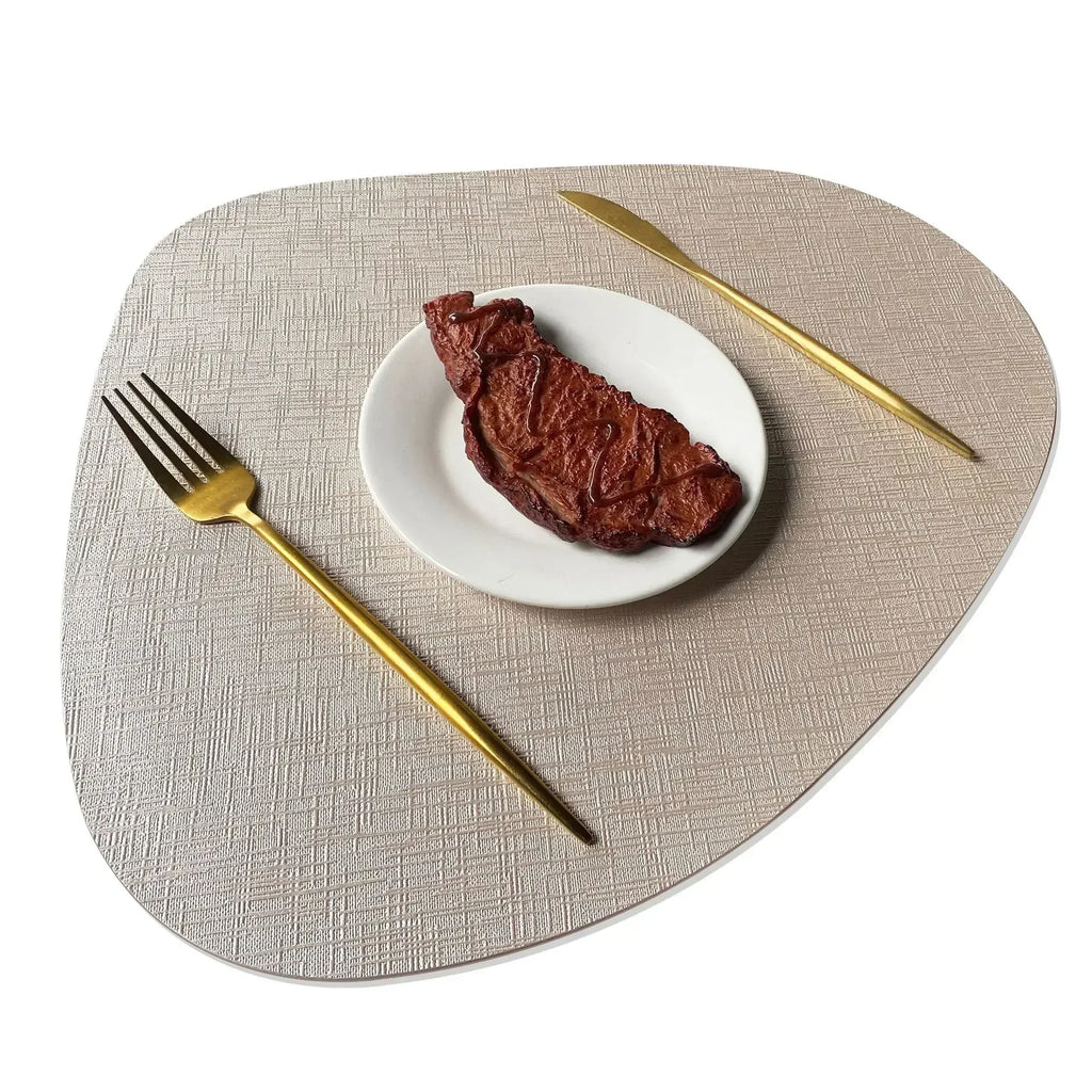 Placemats - Waterproof Metal PVC Non Slip