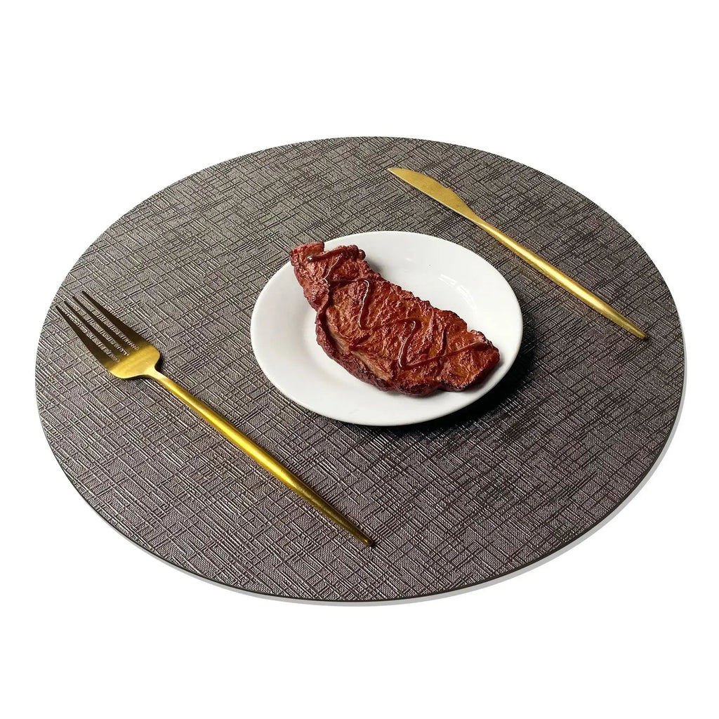 Placemats - Waterproof Metal PVC Non Slip