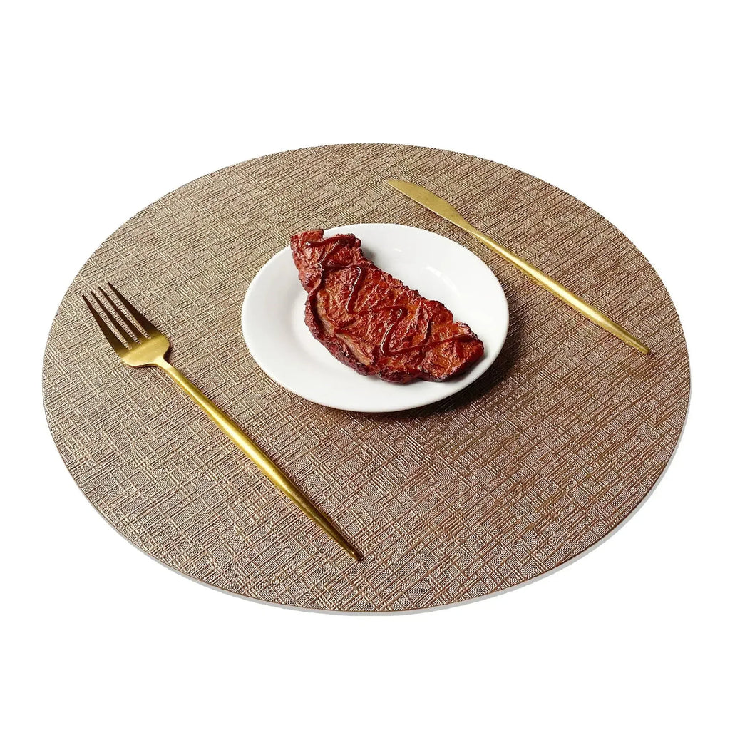 Placemats - Waterproof Metal PVC Non Slip