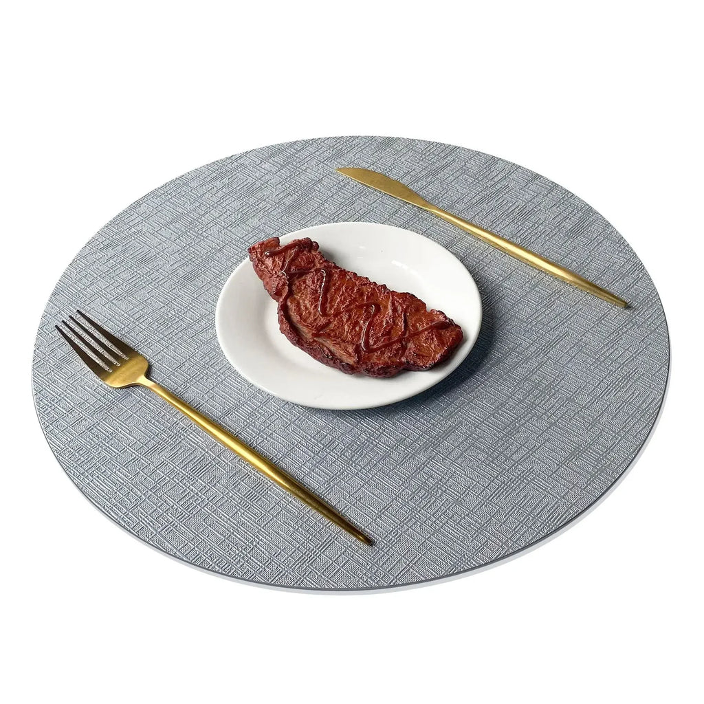 Placemats - Waterproof Metal PVC Non Slip