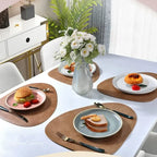 Placemats - Wrinkle Free Faux Leather Nordic