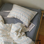 Plaid Bedding Set / Purple Ever Lasting