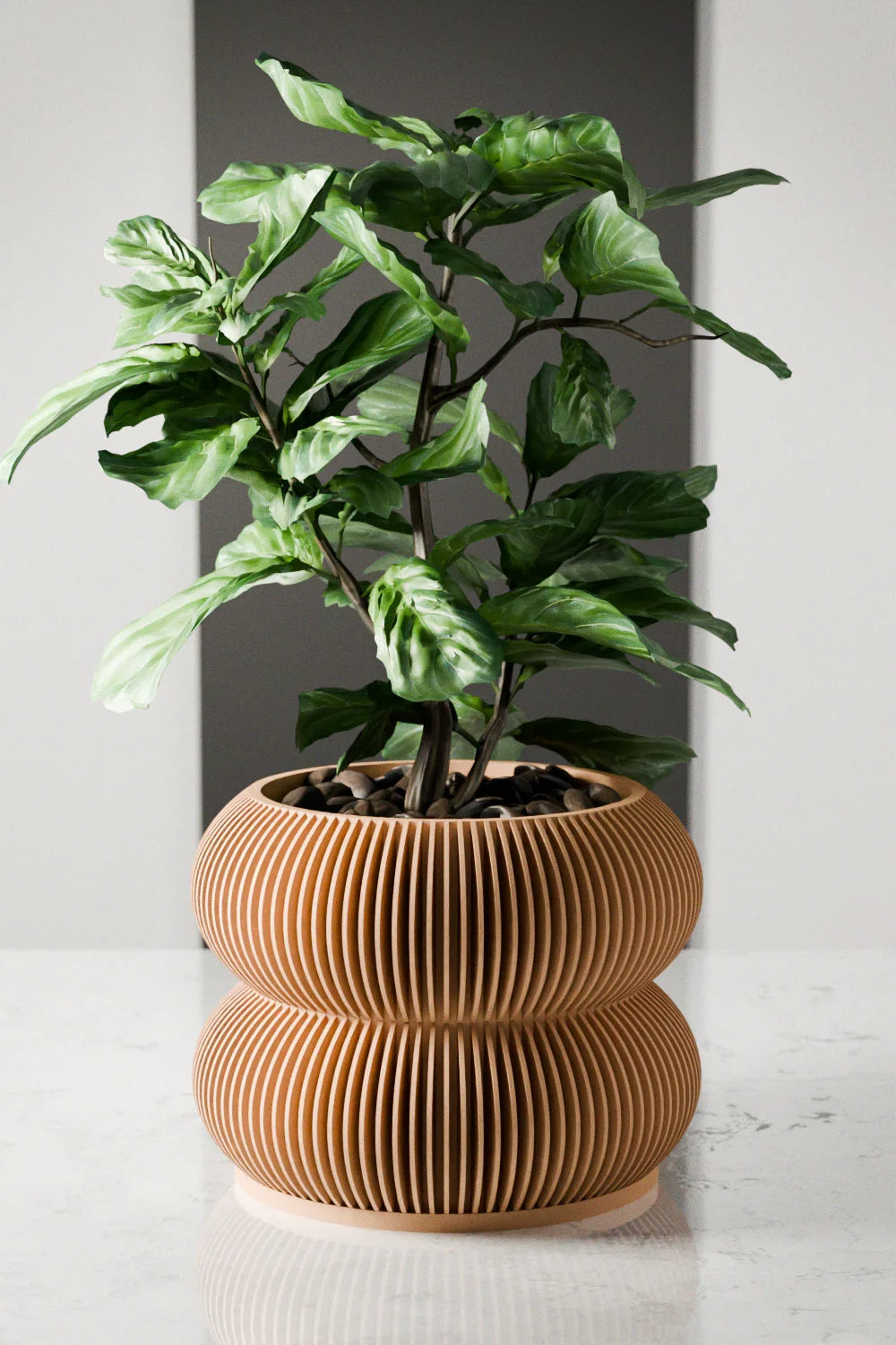 Double Bubbles Planter, front view - House Of Avana