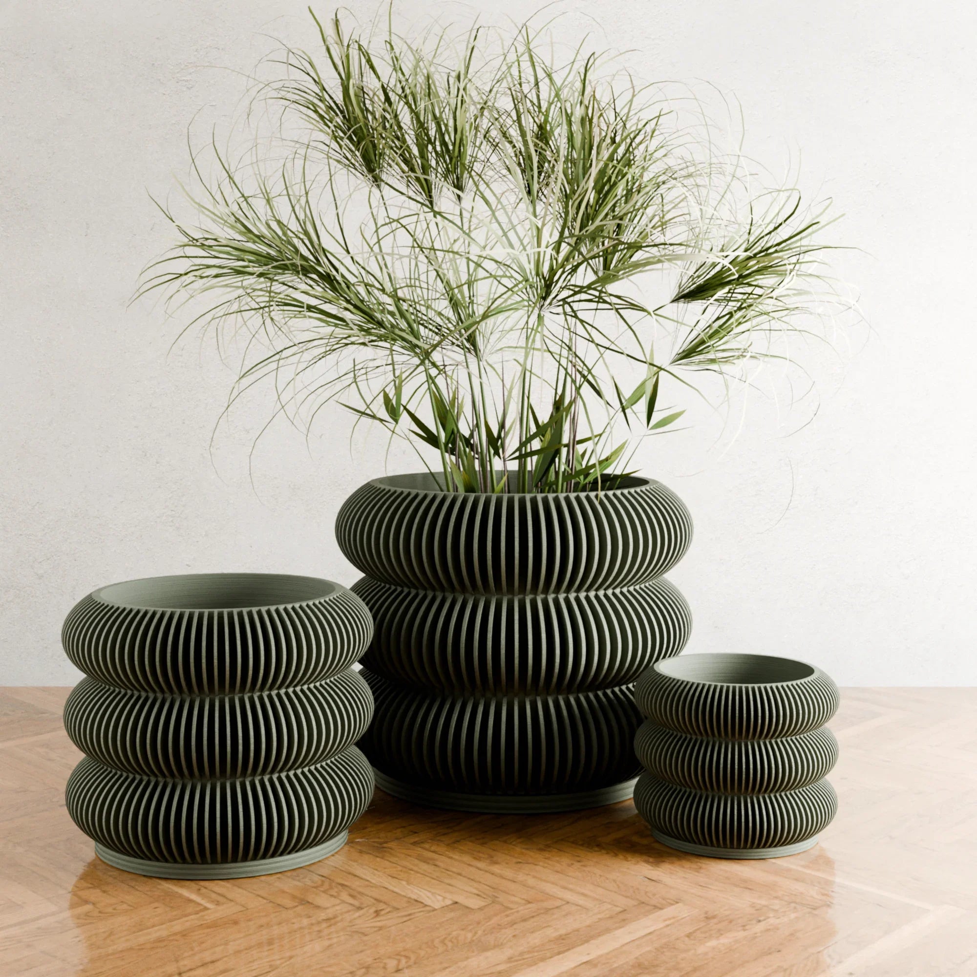 Triple Bubbles Planter, side view - House Of Avana
