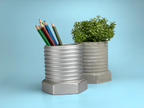 Metal Bolt Planter Industrial Vase with Unique Design, lifestyle image - House Of Avana