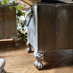 Aged Metal Footed Planters, Set of Two Decor Steals