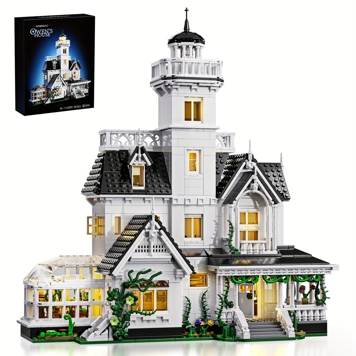 Magic Owens House Building Block Set, Unique Castle Architecture - Fan Collection Boutique - Brand Compatible - Excellent Gift For Christmas And Halloween - And Adult Building Block Toys House Of Avana [[SKU:HOA-XMS-049]]