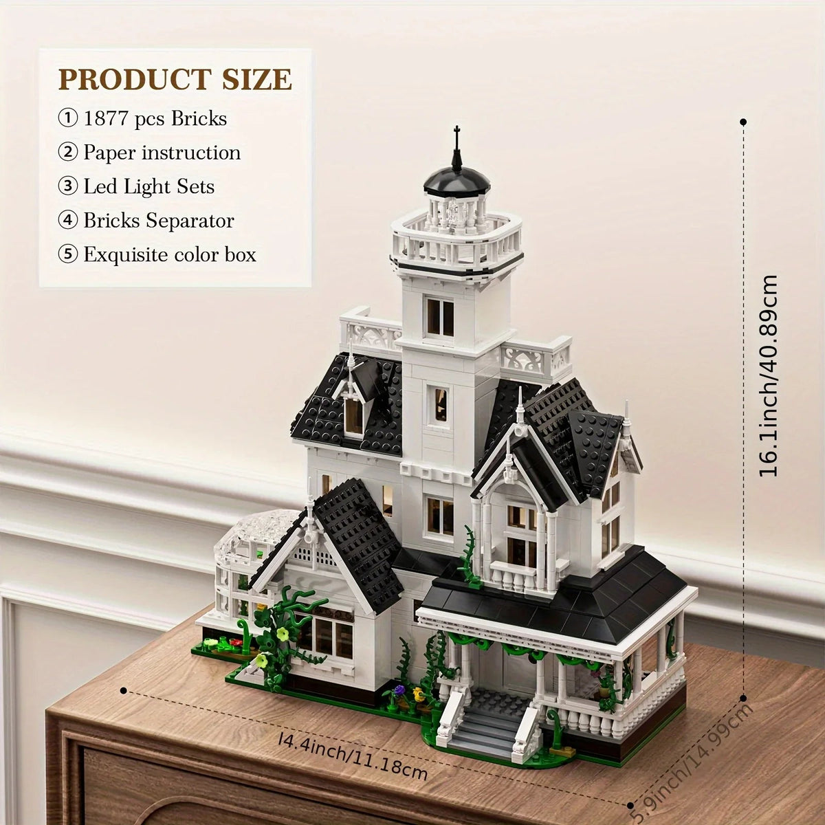Magic Owens House Building Block Set, Unique Castle Architecture - Fan Collection Boutique - Brand Compatible - Excellent Gift For Christmas And Halloween - And Adult Building Block Toys House Of Avana [[SKU:HOA-XMS-049]]