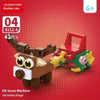 10-in-1 Mini Christmas Series Building Blocks Set, Christmas Gift Assembly Toy, Santa Claus and Snowman Model Kit, Holiday Birthday Gift, Halloween Thanksgiving Tabletop Decor, 352pcs with 10 Small Models or Combine into One House Of Avana [[SKU:HOA-CRB-003]]