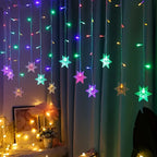 1pc 96LED Snowflake Lights, 8 Modes Twinkle Fairy Icicle String Light, USB Christmas Decorations Light, Perfect for Indoor Christmas & Easter Halloween Party Decorations, Perfect Gift for Christmas, Birthday, New Year, Usb Li House Of Avana