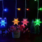 1pc 96LED Snowflake Lights, 8 Modes Twinkle Fairy Icicle String Light, USB Christmas Decorations Light, Perfect for Indoor Christmas & Easter Halloween Party Decorations, Perfect Gift for Christmas, Birthday, New Year, Usb Li House Of Avana [[SKU:HOA-MSC-027]]