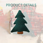 Christmas Tree Plush Dog Toy - Soft Chew Pillow for Puppies & Adult Dogs, Durable Washable Holiday Gift with Festive Red & Green Design House Of Avana [[SKU:HOA-CRB-002]]