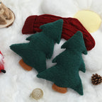 Christmas Tree Plush Dog Toy - Soft Chew Pillow for Puppies & Adult Dogs, Durable Washable Holiday Gift with Festive Red & Green Design House Of Avana