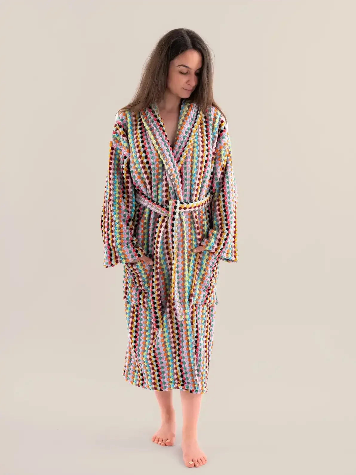Pom Pom Bathrobe