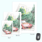 Porsche & Toyota Land Cruiser, Classic Car, detail shot - House Of Avana