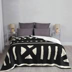 Portable Warm African Mud Cloth Blanket - House Of Avana