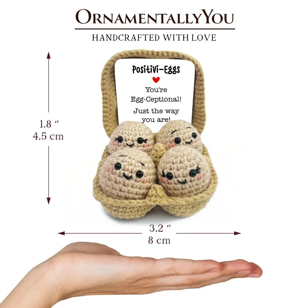 Positivity Eggs Crochet Support Doll, Encouragement Gift for Children and Adults OrnamentallyYou