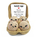 Positivity Eggs Crochet Support Doll, Encouragement Gift for Children and Adults OrnamentallyYou