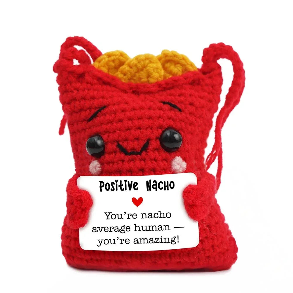 Positivity Nachos Crochet Support Doll, Encouragement Gift for Children and Adults OrnamentallyYou