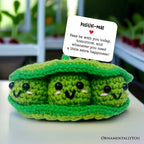 Positivity Peas Crochet Support Doll, Encouragement Gift for Children and Adults OrnamentallyYou