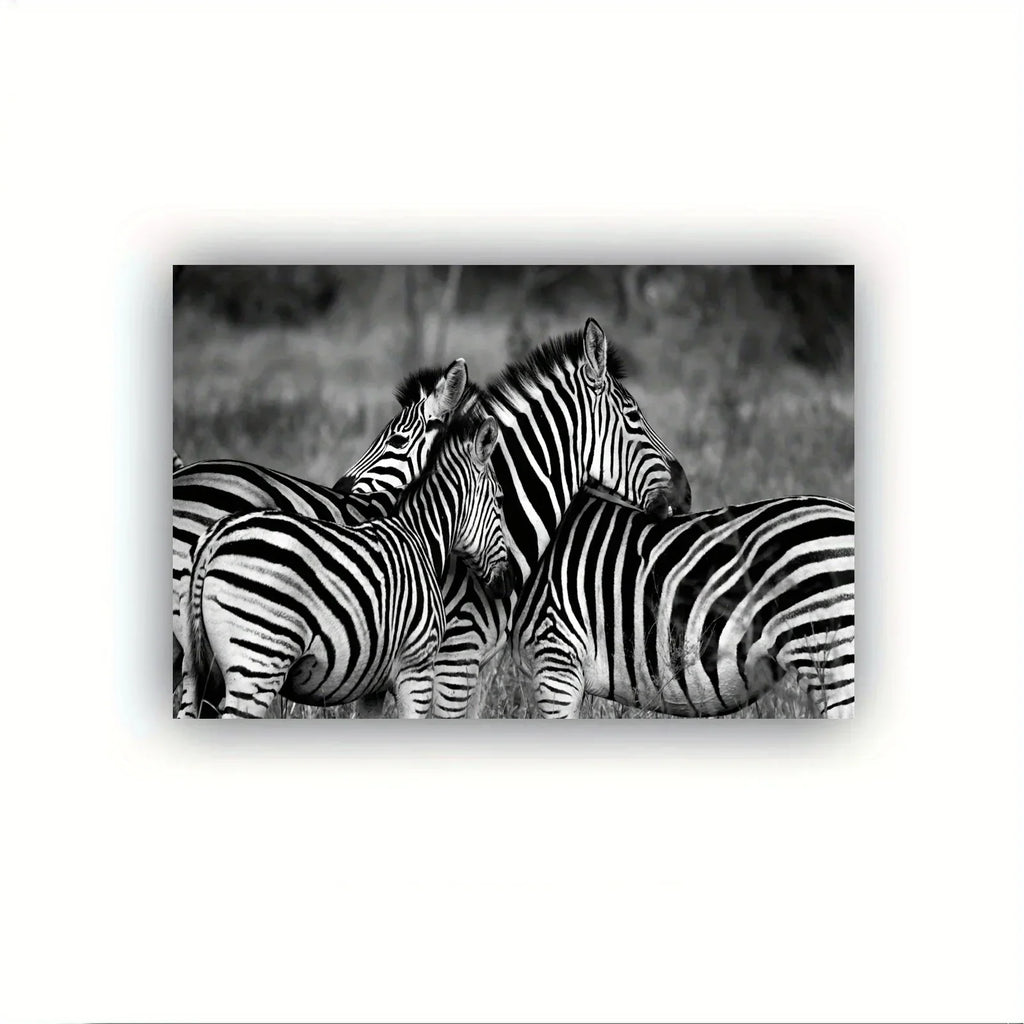 Vintage Gentle Zebra Postercanvas Print Poster, Perfect Aesthetic Accent, Vibrant Artwork for Gift, Home... - House Of Avana