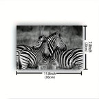 Vintage Gentle Zebra Postercanvas Print Poster, Perfect Aesthetic Accent, Vibrant Artwork for Gift, Home... - House Of Avana