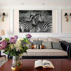 Vintage Gentle Zebra Postercanvas Print Poster, Perfect Aesthetic Accent, Vibrant Artwork for Gift, Home... - House Of Avana