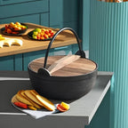 Cast Iron Dutch Oven with Lid - Non-stick, Thick-walled, Perfect for Camping, Outdoor Cooking, and... - House Of Avana