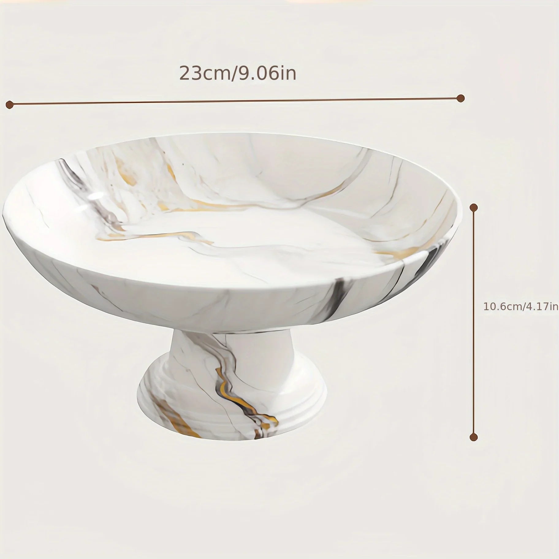 PP Material High-End Marble Pattern Luxury Tray Organizer, -Slip Tea and Coffee Serving Plate for Home Use, Wedding Decoration Dish, Suitable for Family Dining Rooms and Outdoor Gatherings, Non-Food Contact House Of Avana