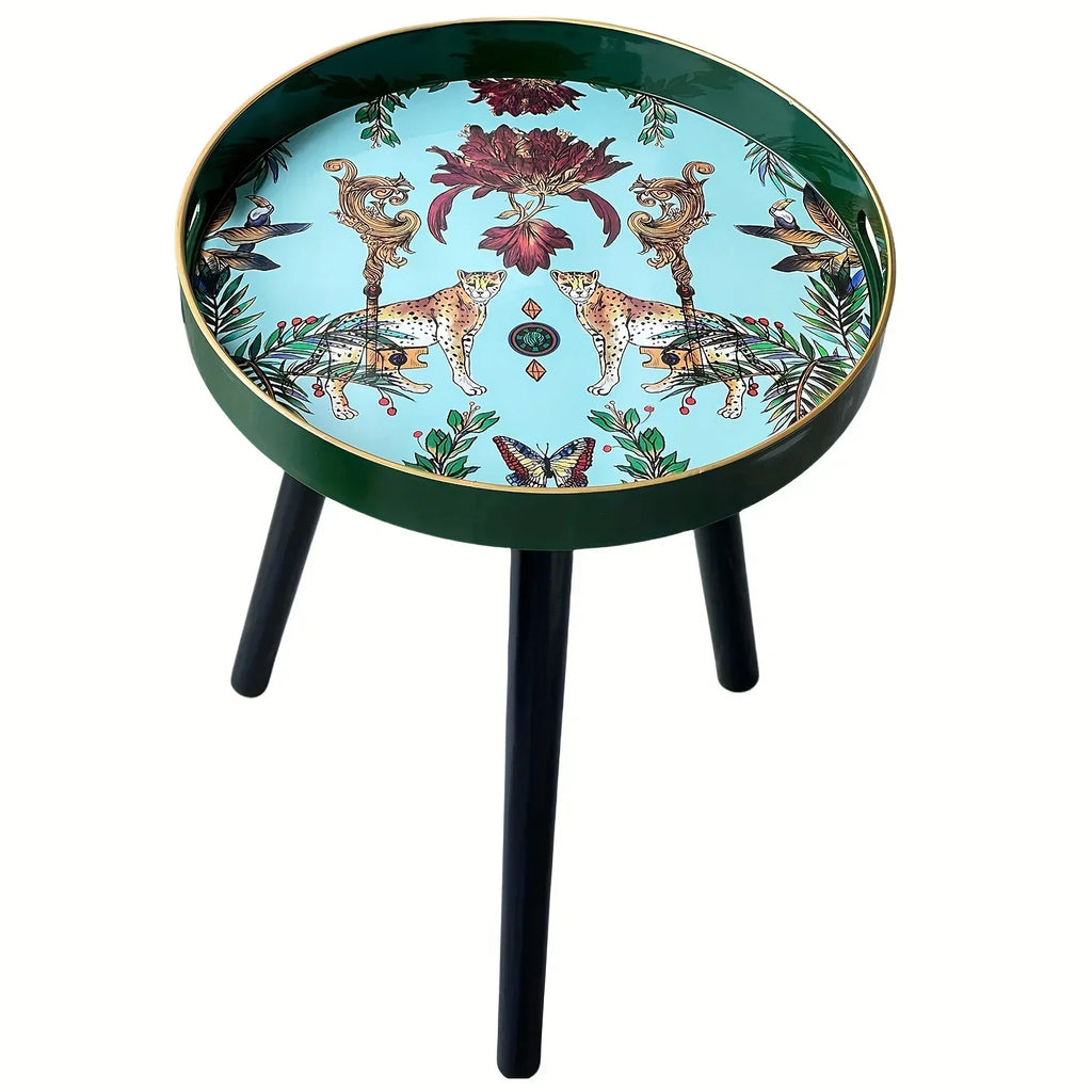 Premium End Tables with Plastic Tray and Detachable Legs - House Of Avana