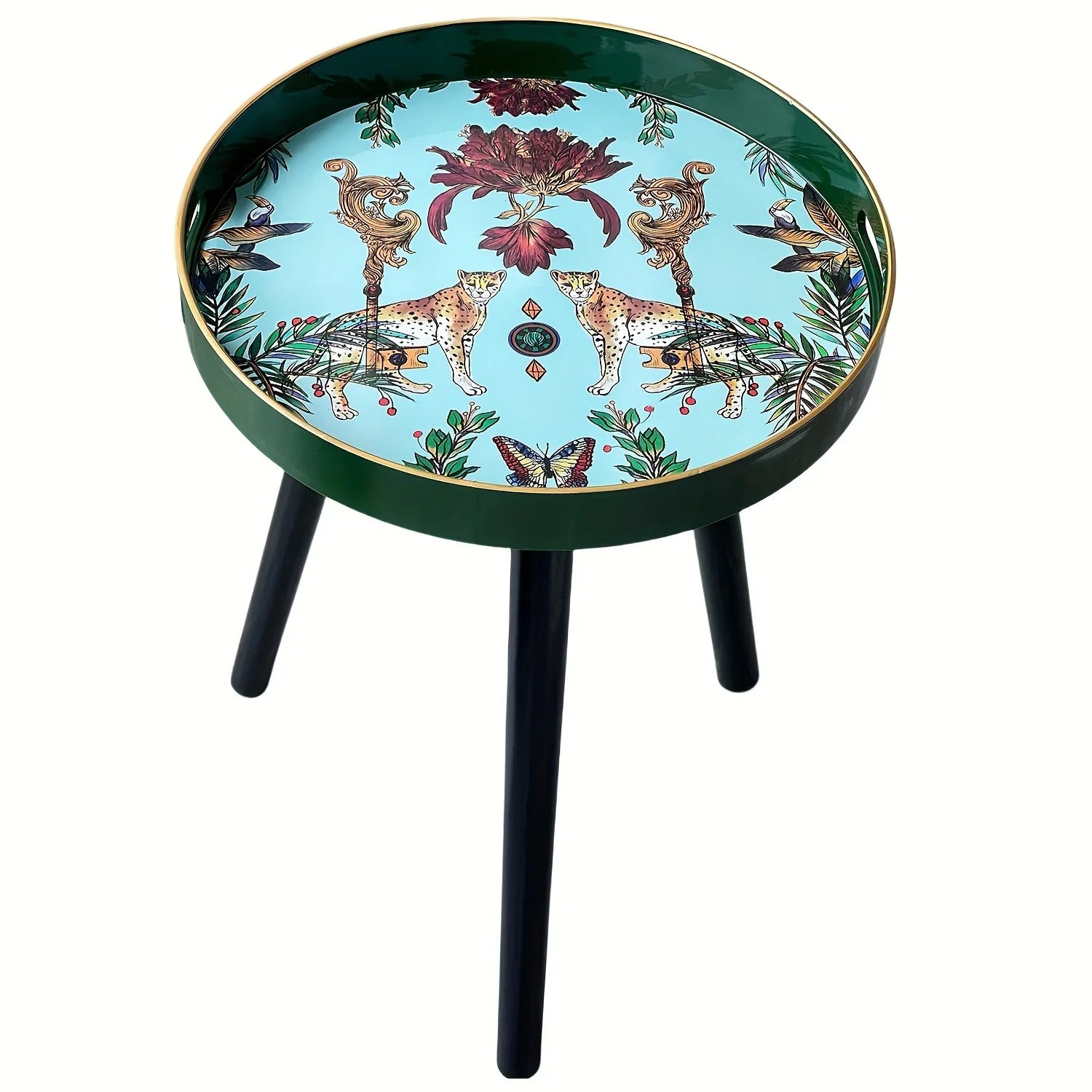 Premium End Tables with Plastic Tray and Detachable Legs - House Of Avana